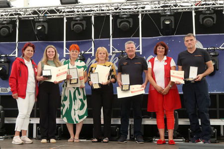 Podelitev priznanj in plaket ob 160-letnici Rdečega križa  25 Foto Ljubo Vukelič